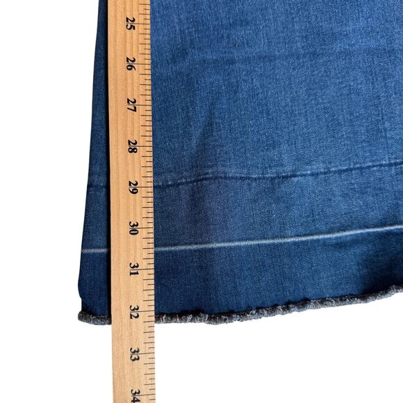 VTG Flare Jeans Womens 28x32 6 Blue Denim Bell Bottom Y2K Festival Boho 90s - Picture 4 of 9